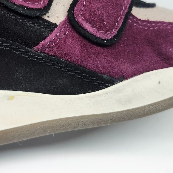 Ashitalia Women's Black/Coral Suede Athletic Wedge Sneakers Size 38 - Picture 9 of 9